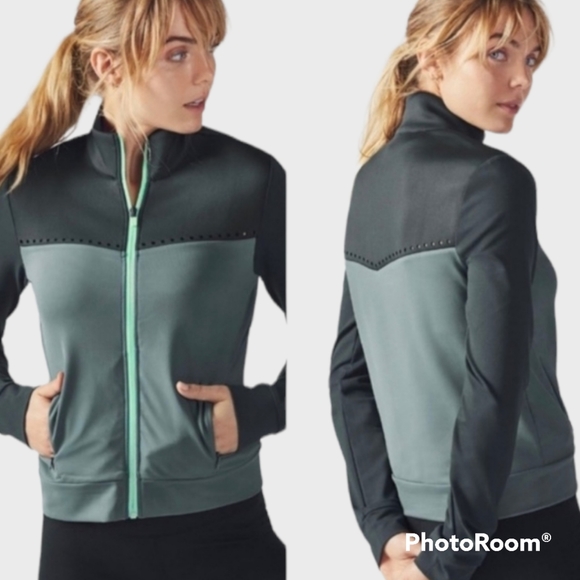 Fabletics Black and Green Jacket - Picture 1 of 5